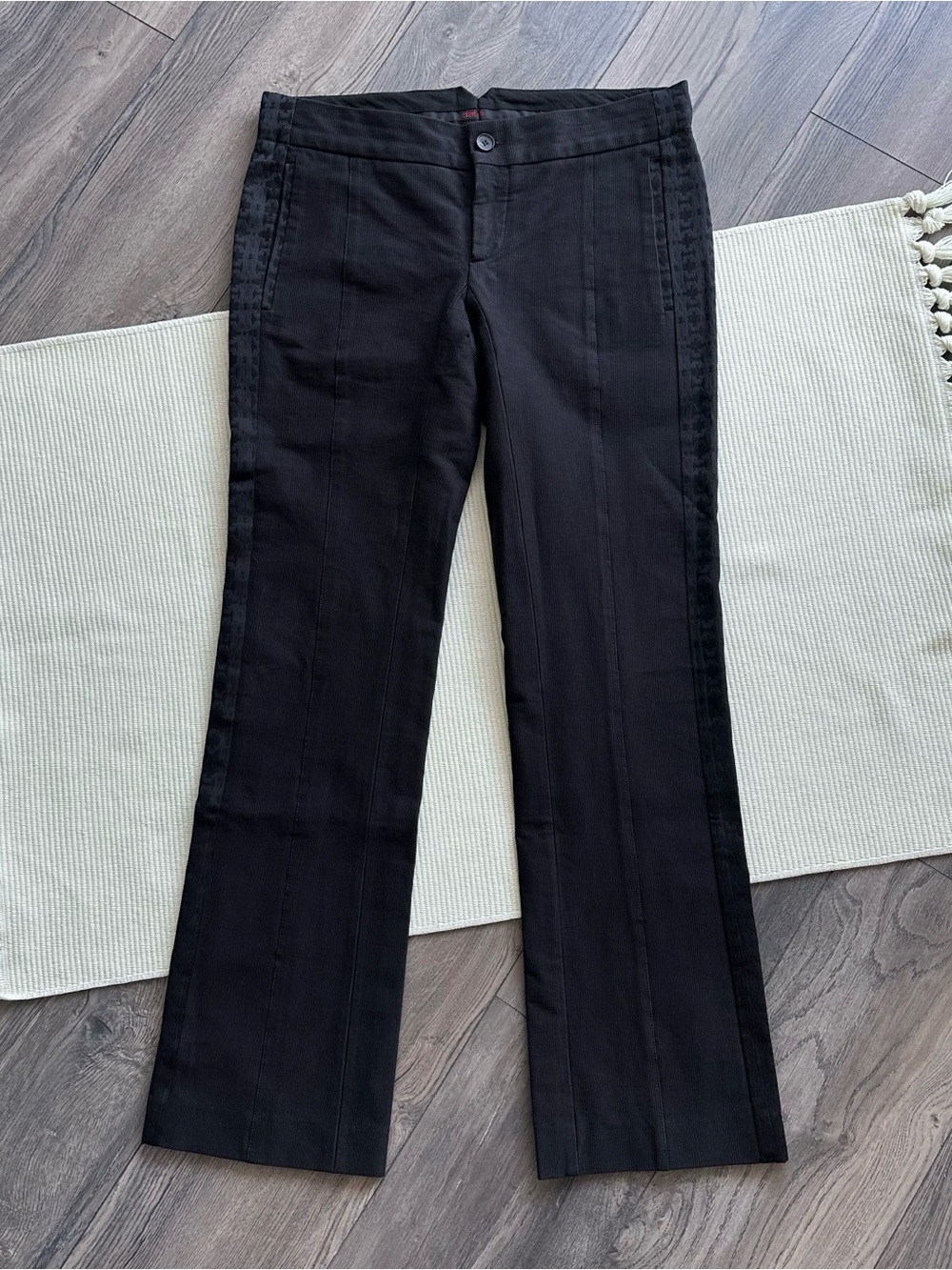 Vintage Roberto Cavalli Boot Cut Black Trousers